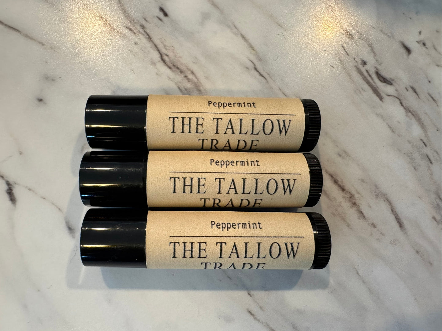 Tallow Lip Balm- Peppermint 3 pack
